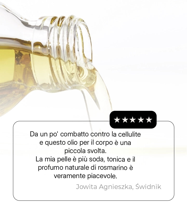 AROMA BODY THERAPY - Olio corpo tonificante con estratto attivo di rosmarino