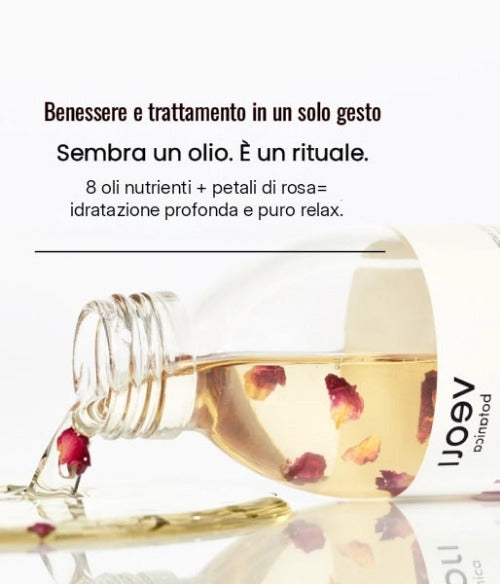 ENJOY THE CALMNESS - Olio corpo rilassante con petali di rosa