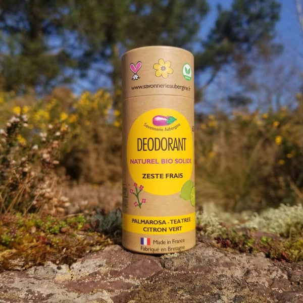 Deodorante solido al lime, palmarosa e tea tree
