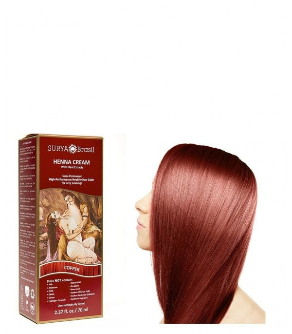 Copper (rosso rame) - crema all'heené